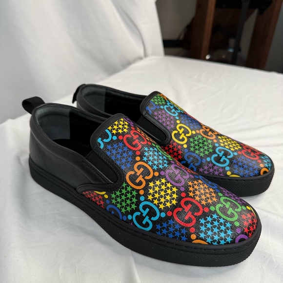 Gucci Psychedelic Slip-On Men's Shoes - Picture 3 of 9